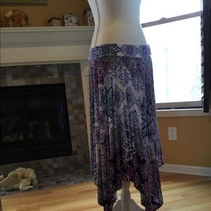 Chico’s Geo Tiled skirt medium petite